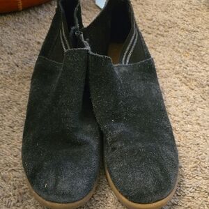 TOMS Kids Black Suede Shoes